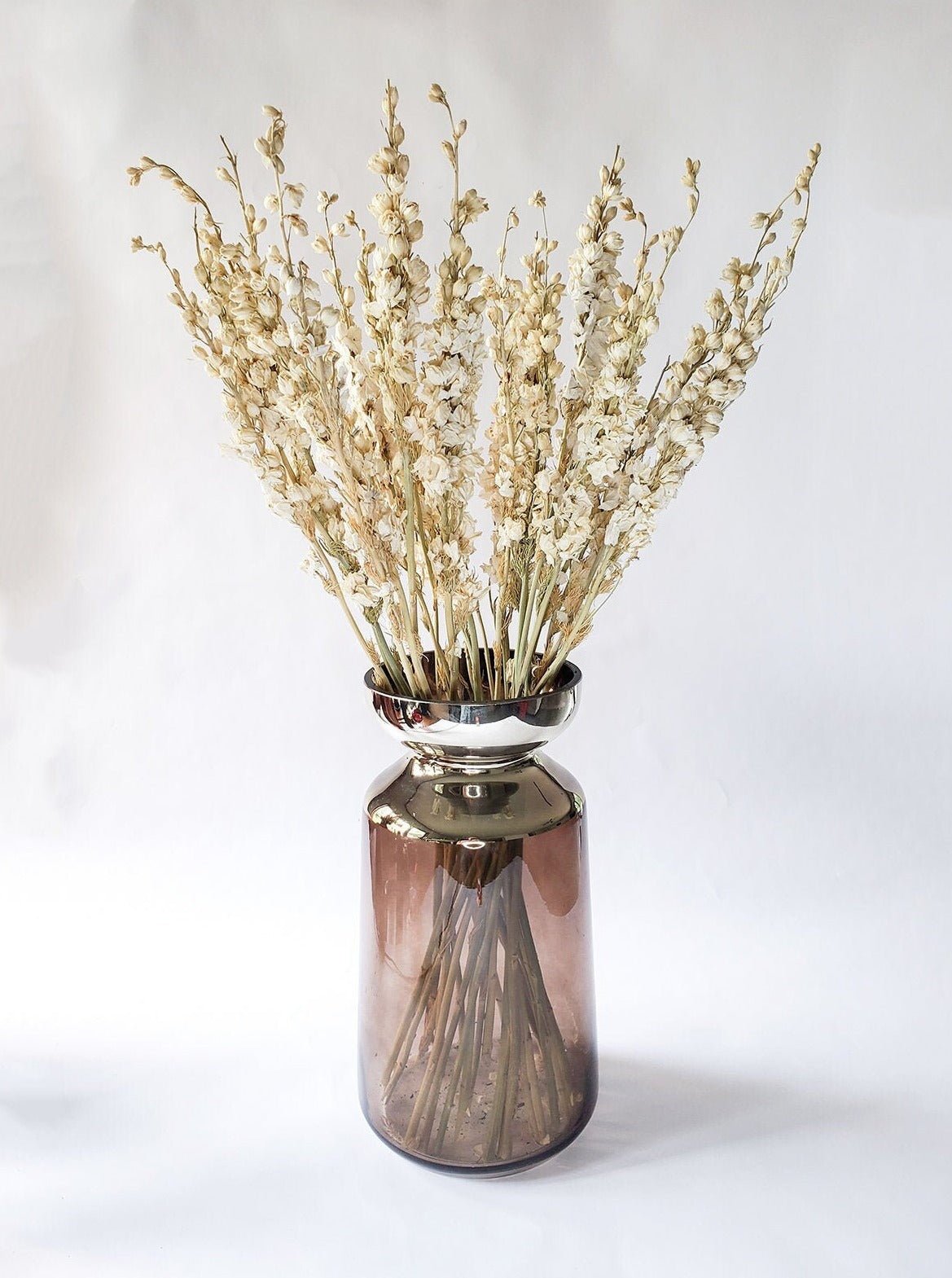 Brown Gold Glass Vase - Mossy Moss by Olia