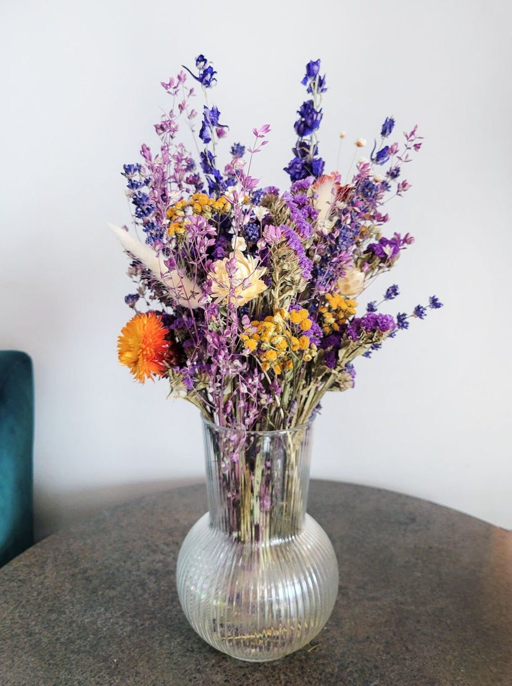 Colorful Spring Dried Flower Bouquet - Mossy Moss by Olia