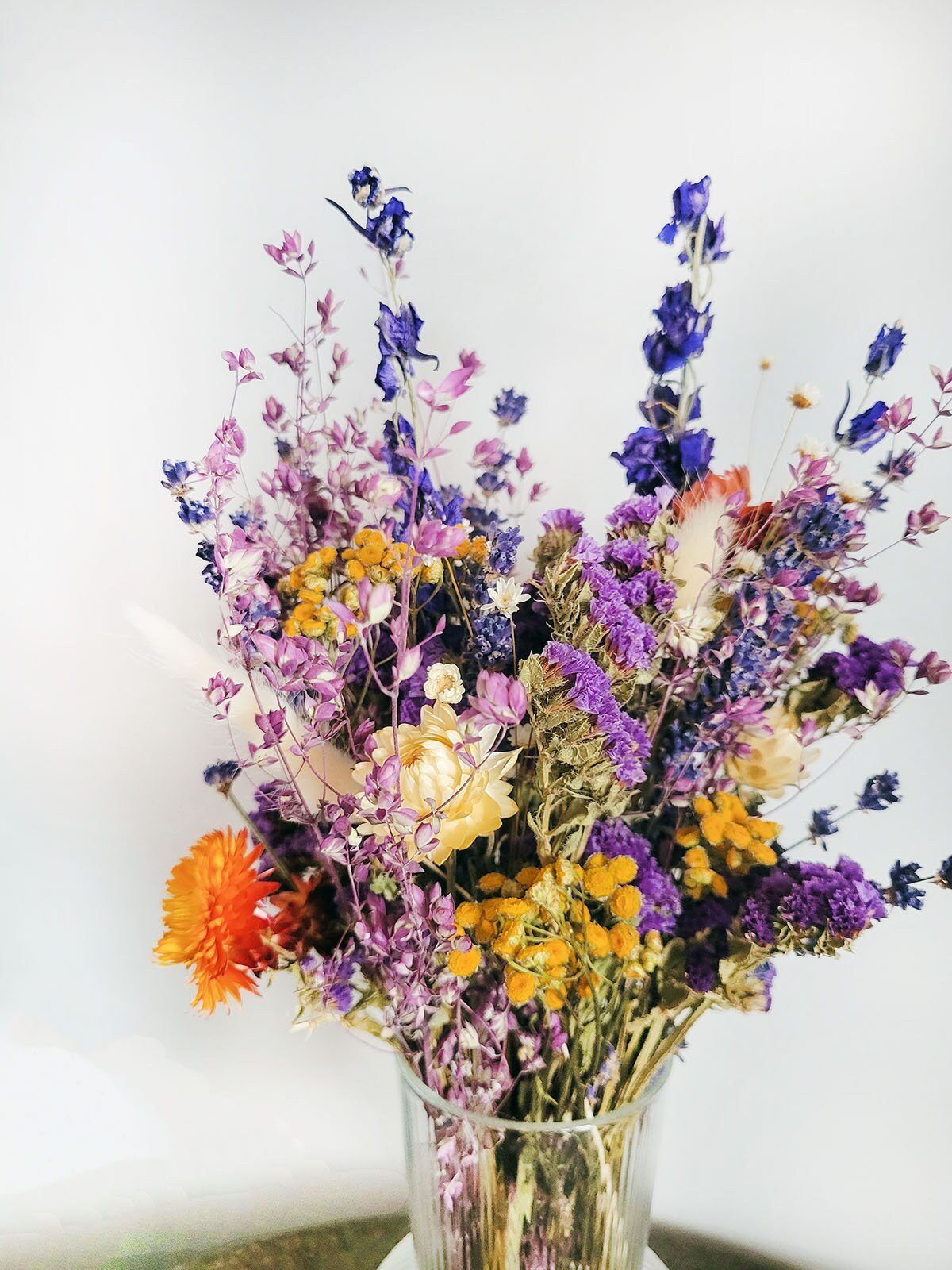 Colorful Spring Dried Flower Bouquet - Mossy Moss by Olia