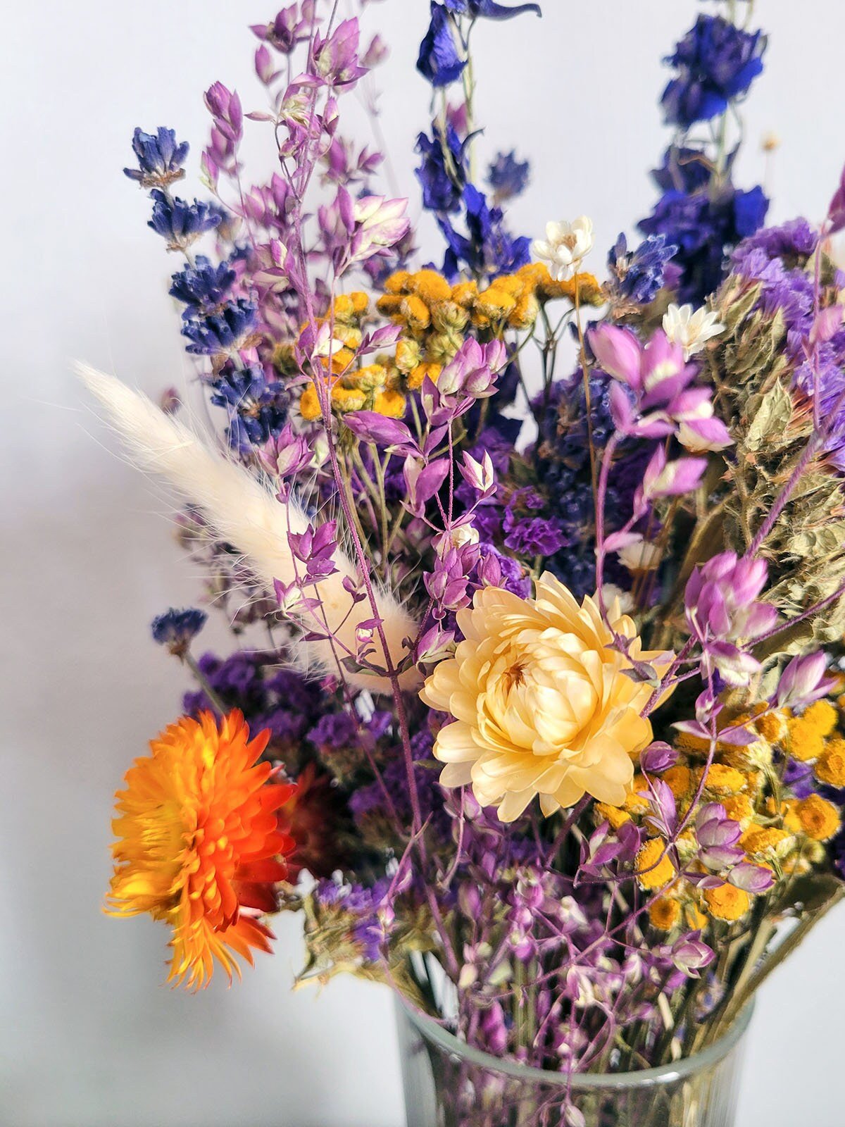 Colorful Spring Dried Flower Bouquet - Mossy Moss by Olia