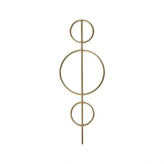 Gold Metal Circle Plant Stick Trellis - Mossy Moss by Olia