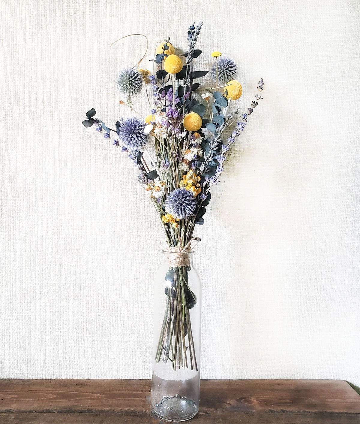 Dried Flower Blue Thistle & Billy Balls Bouquet