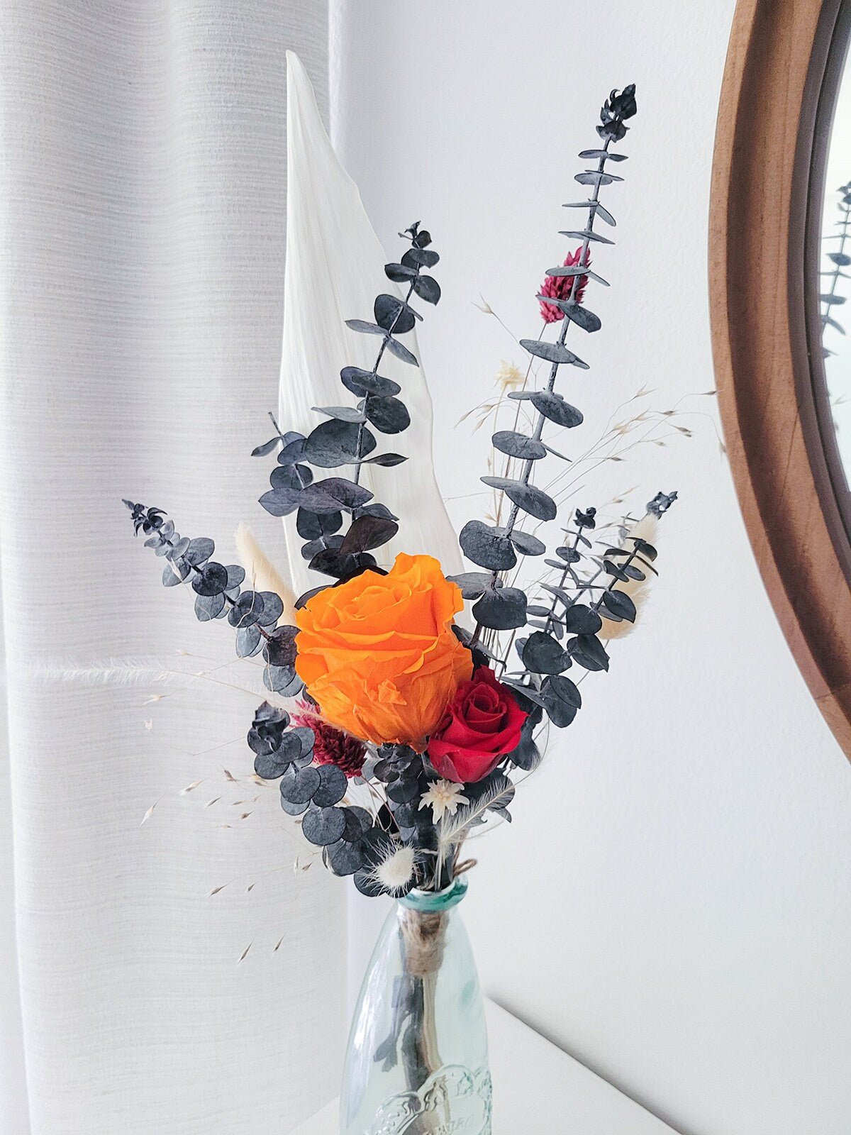 Mini Preserved Rose Bouquet - Mossy Moss by Olia