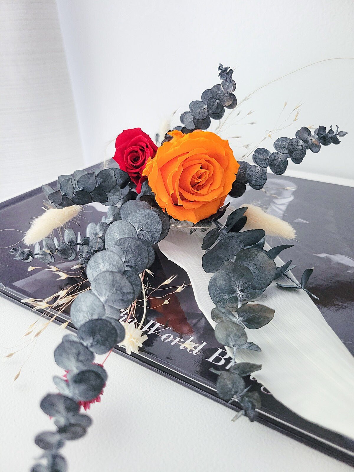 Mini Preserved Rose Bouquet - Mossy Moss by Olia