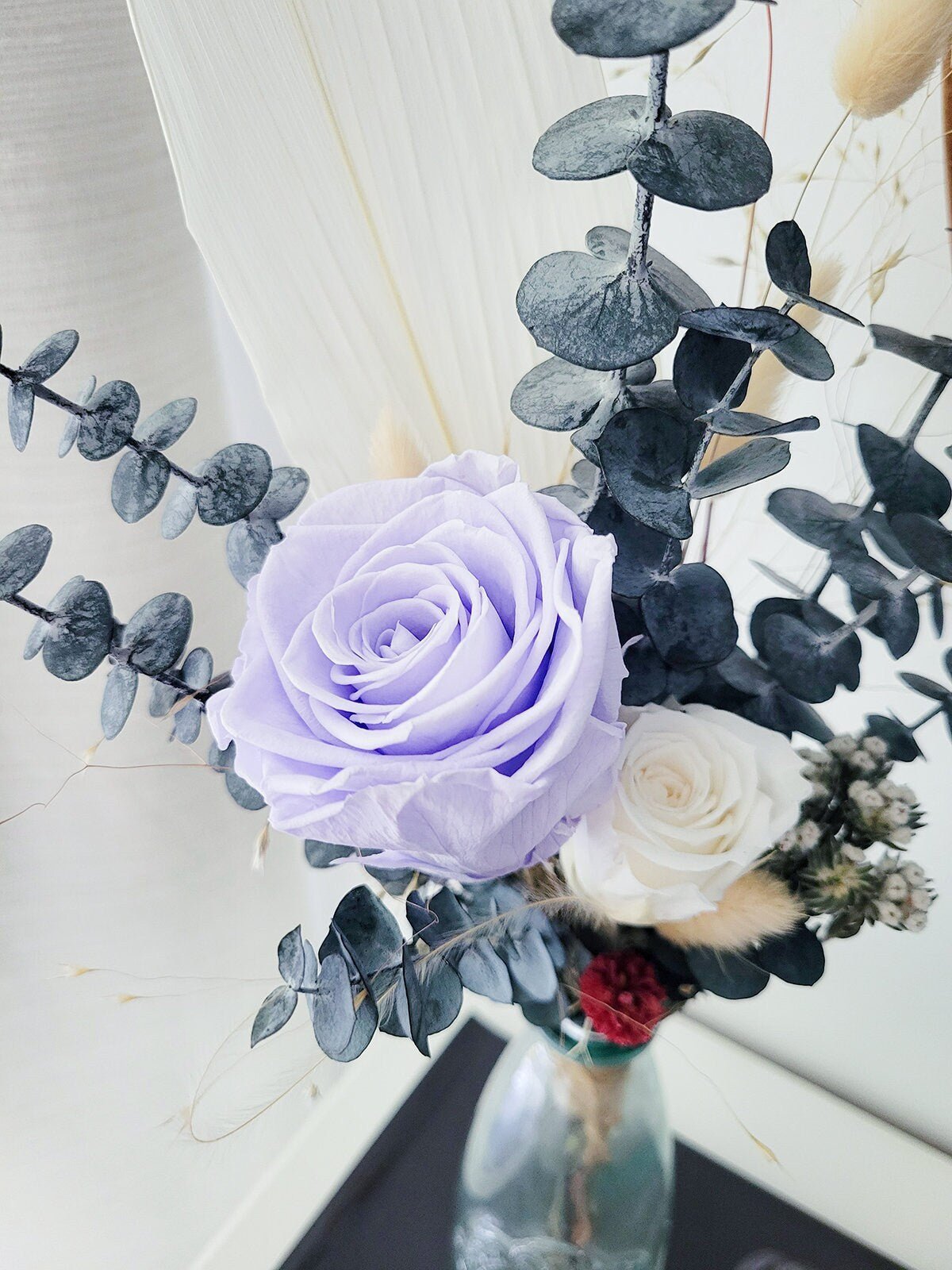 Mini Preserved Rose Bouquet - Mossy Moss by Olia