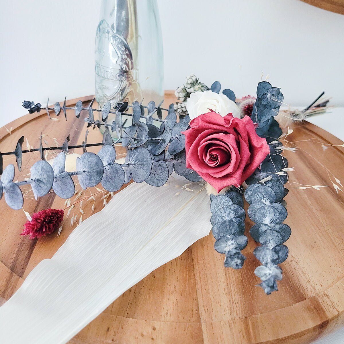 Mini Preserved Rose Bouquet - Mossy Moss by Olia