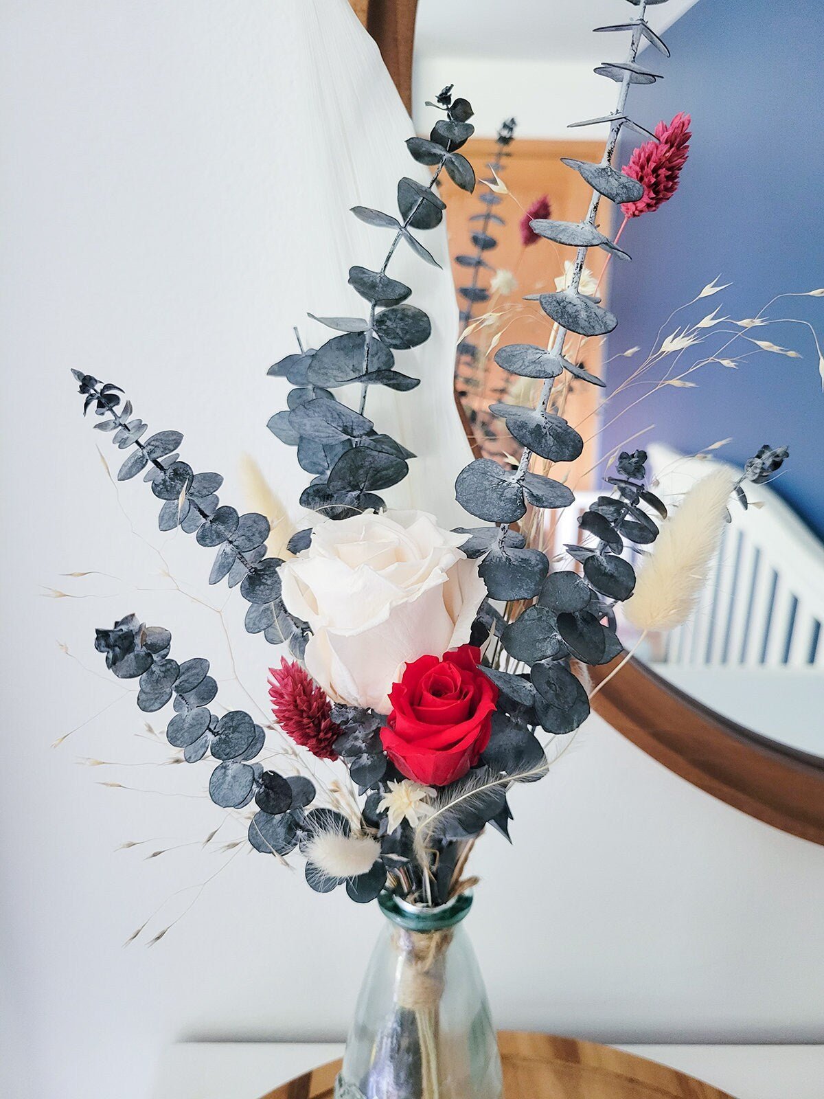 Mini Preserved Rose Bouquet - Mossy Moss by Olia