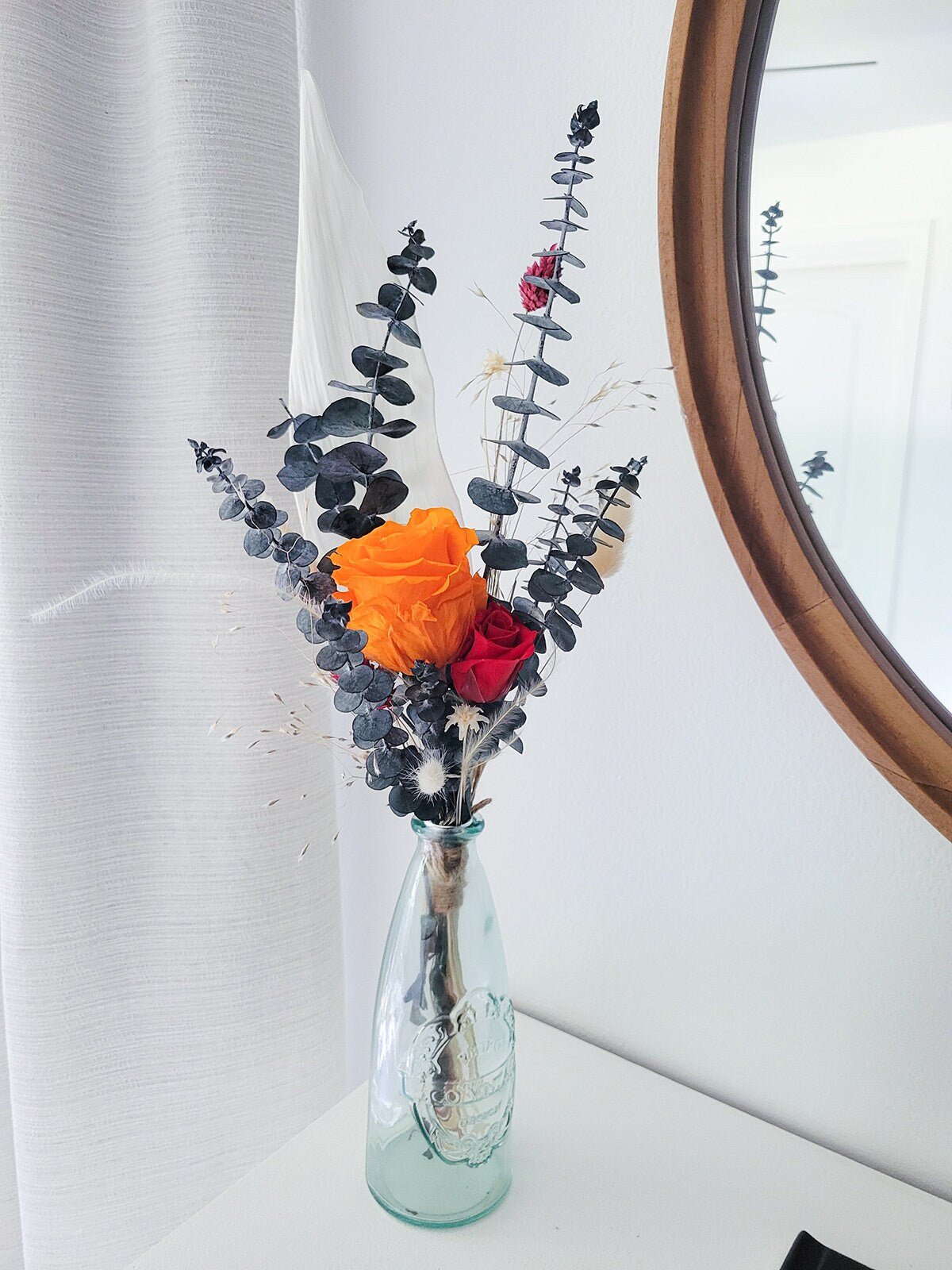 Mini Preserved Rose Bouquet - Mossy Moss by Olia