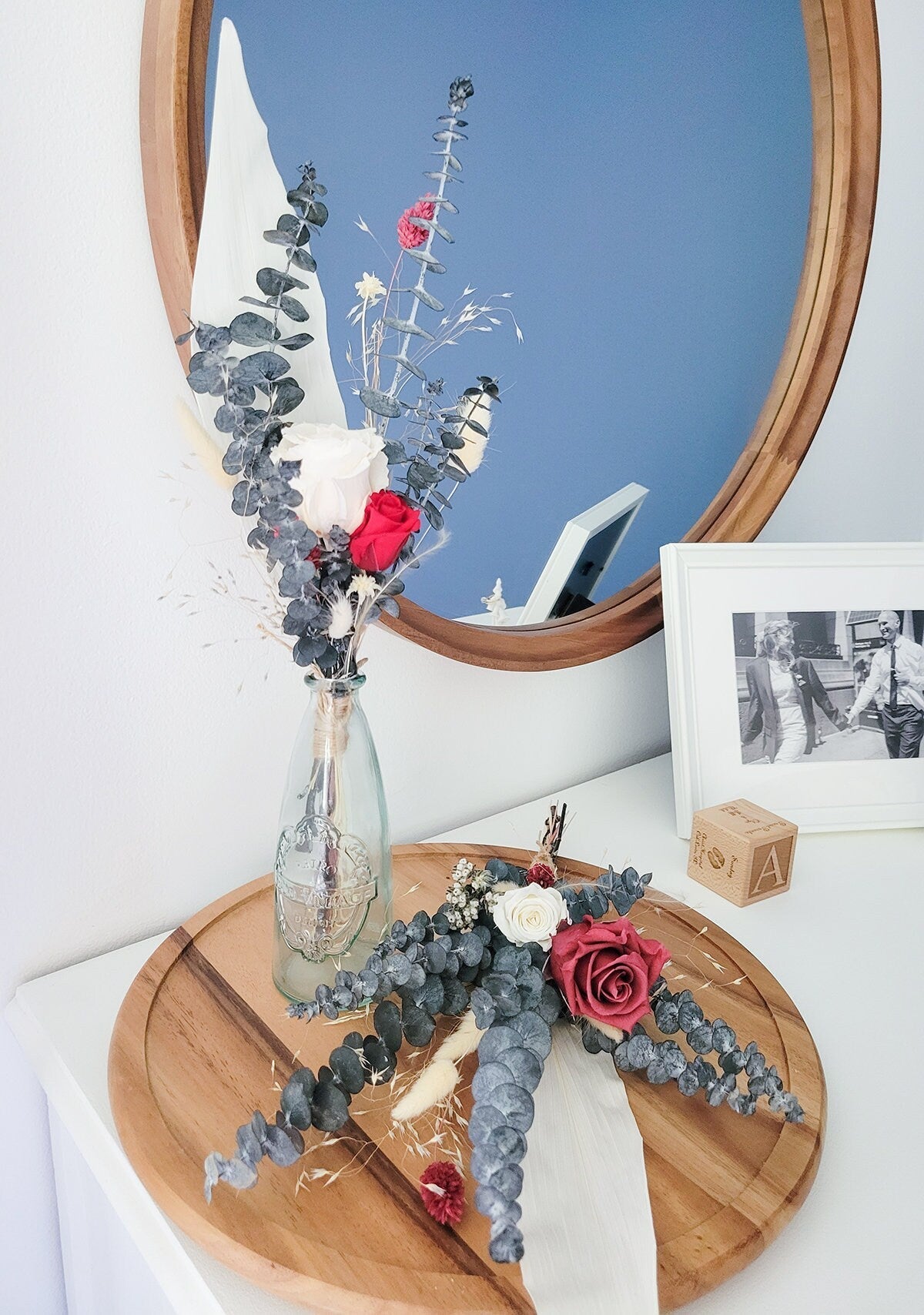 Mini Preserved Rose Bouquet - Mossy Moss by Olia