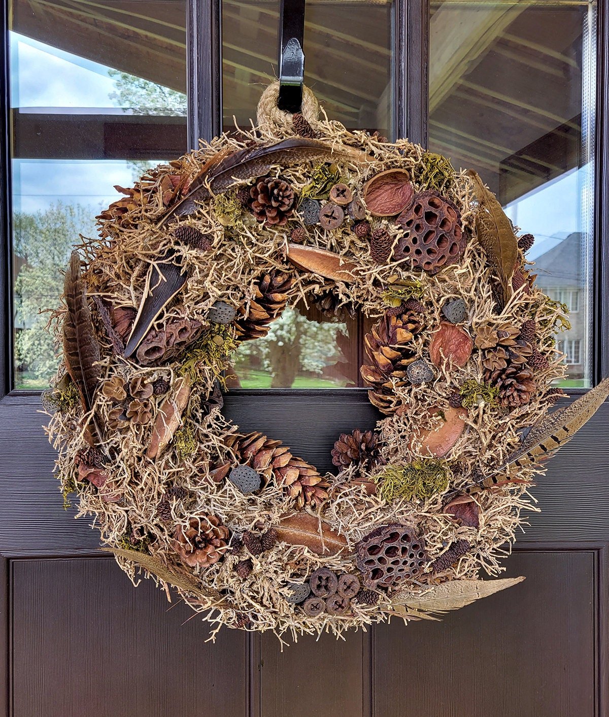 Natural Mixed Wreath - Mossy Moss by Olia