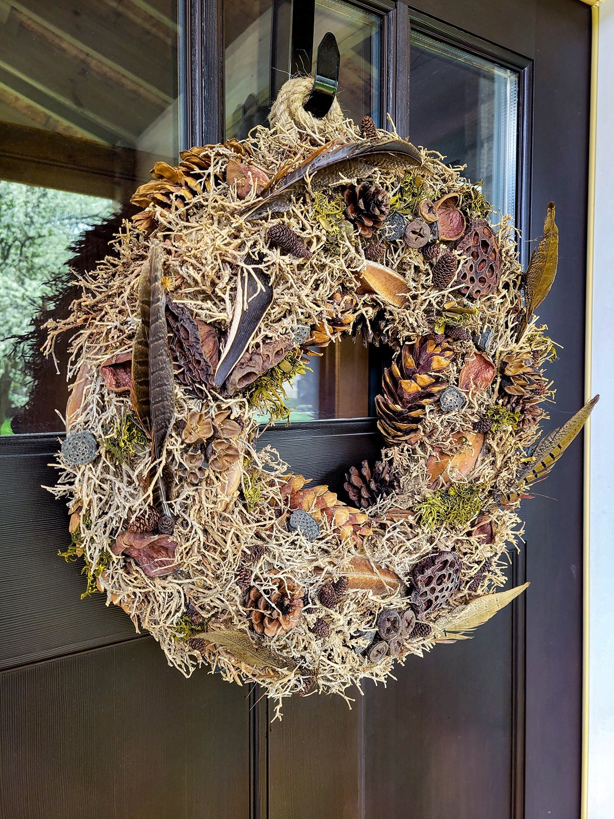 Natural Mixed Wreath - Mossy Moss by Olia