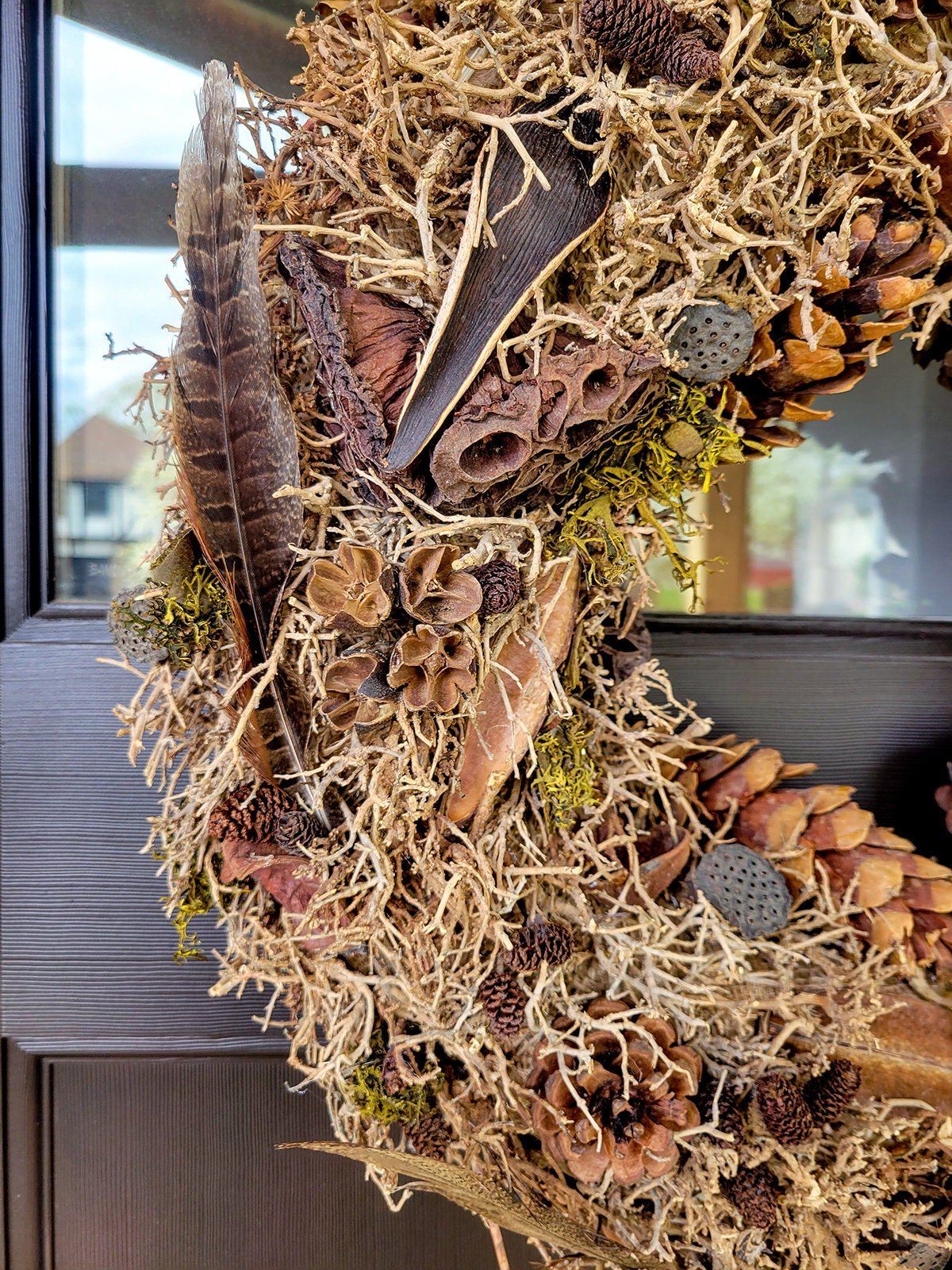 Natural Mixed Wreath - Mossy Moss by Olia