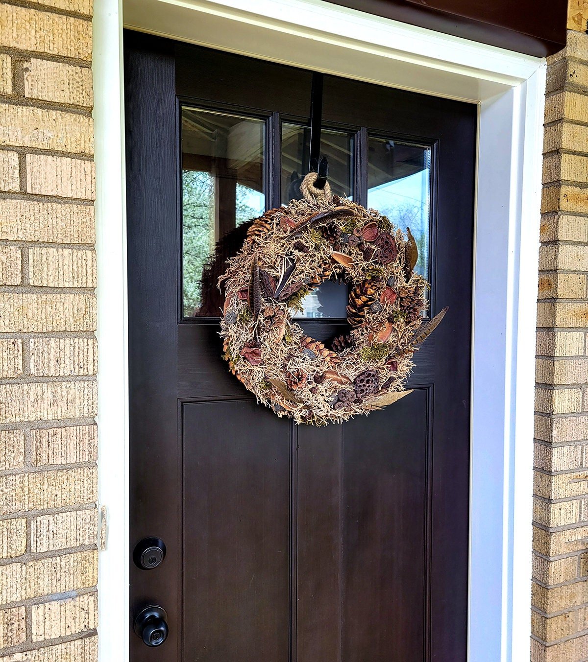 Natural Mixed Wreath - Mossy Moss by Olia
