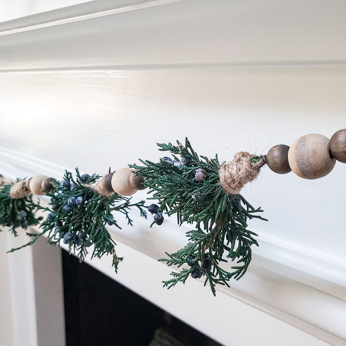 Preserved Juniper Evergreen Garland - Mossy Moss by Olia
