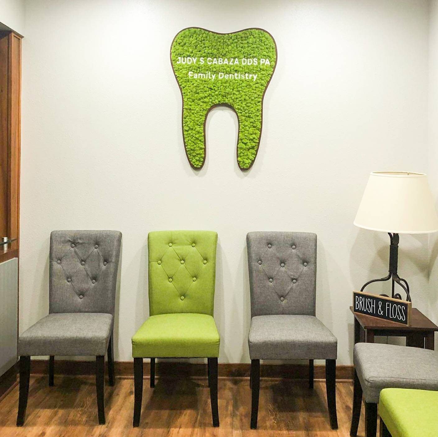 Preserved Moss Tooth for Dentist Offices - Mossy Moss by Olia