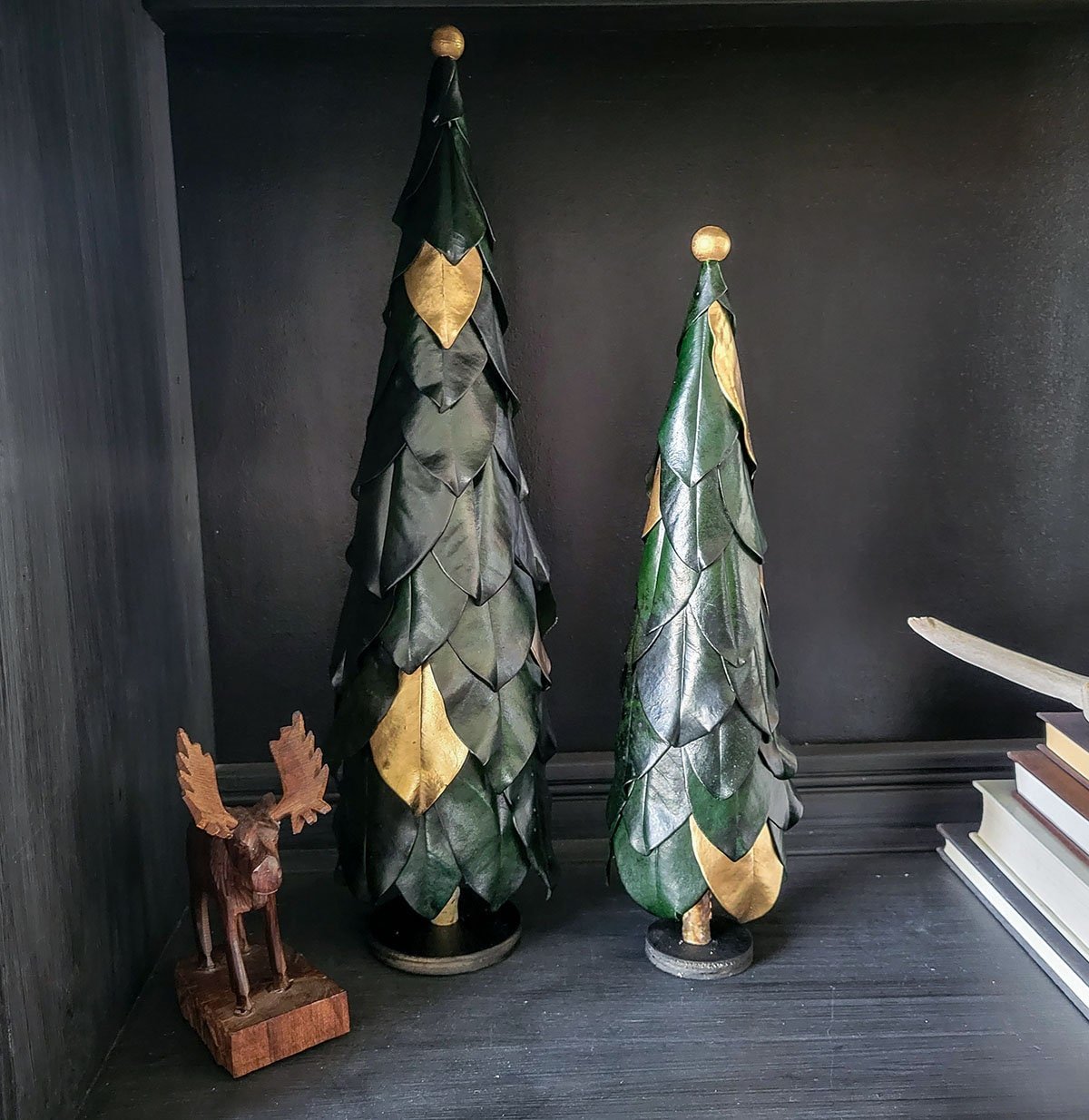 Preserved Real Magnolia Leaves Christmas Tree - Mossy Moss by Olia