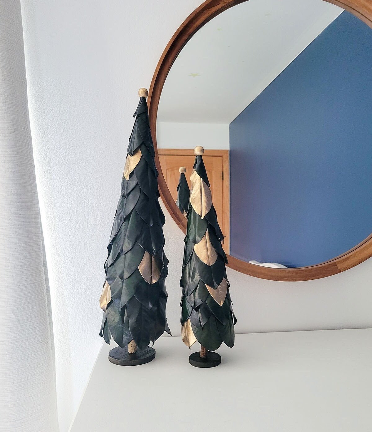 Preserved Real Magnolia Leaves Christmas Tree - Mossy Moss by Olia
