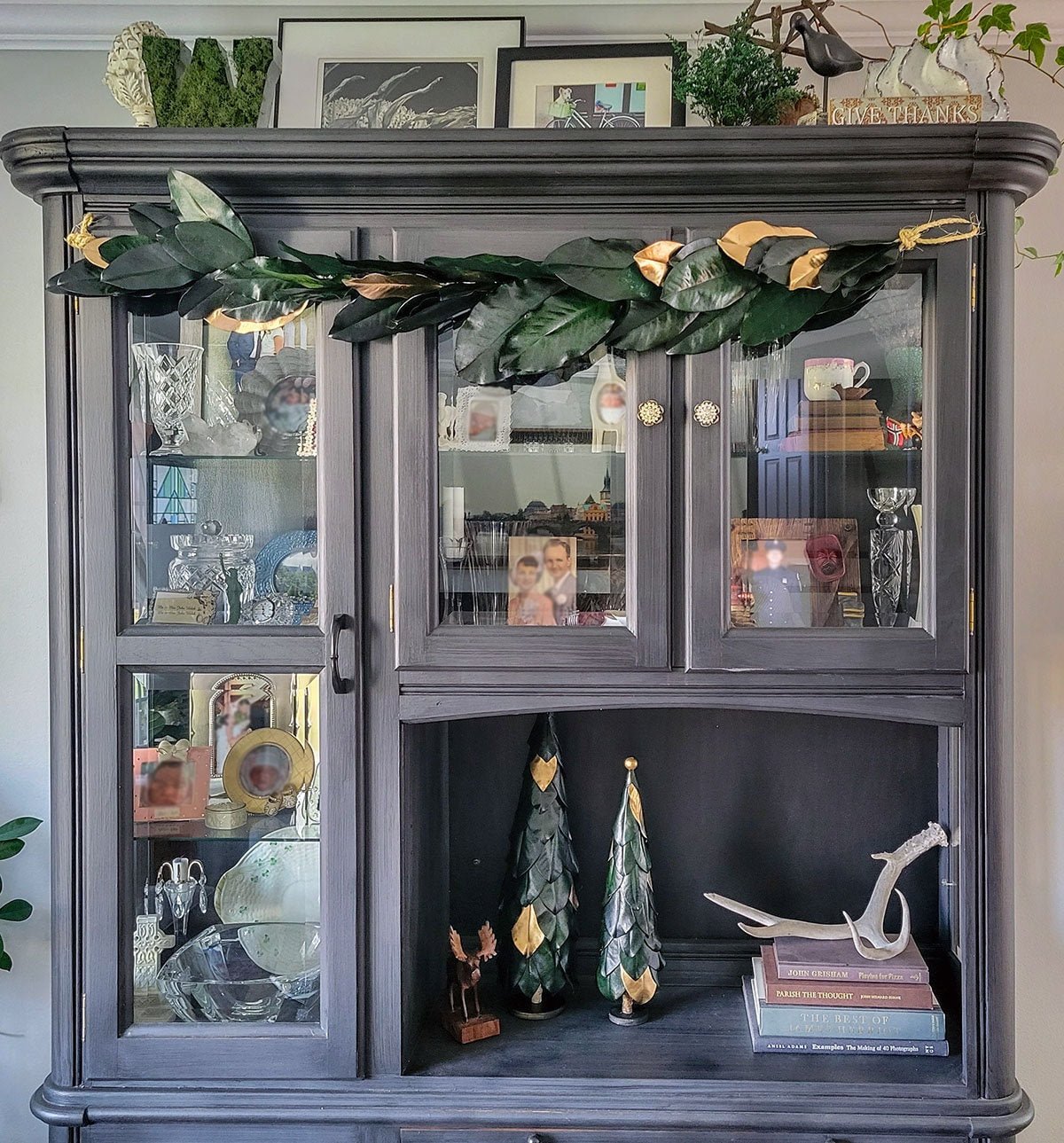 Preserved Real Magnolia Leaves Christmas Tree - Mossy Moss by Olia