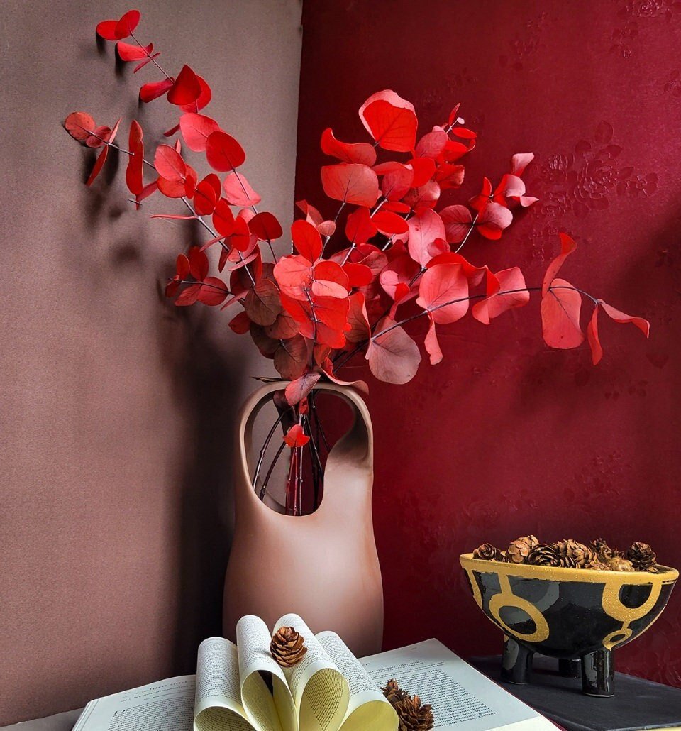 Preserved Red Spiral Eucalyptus - Mossy Moss by Olia