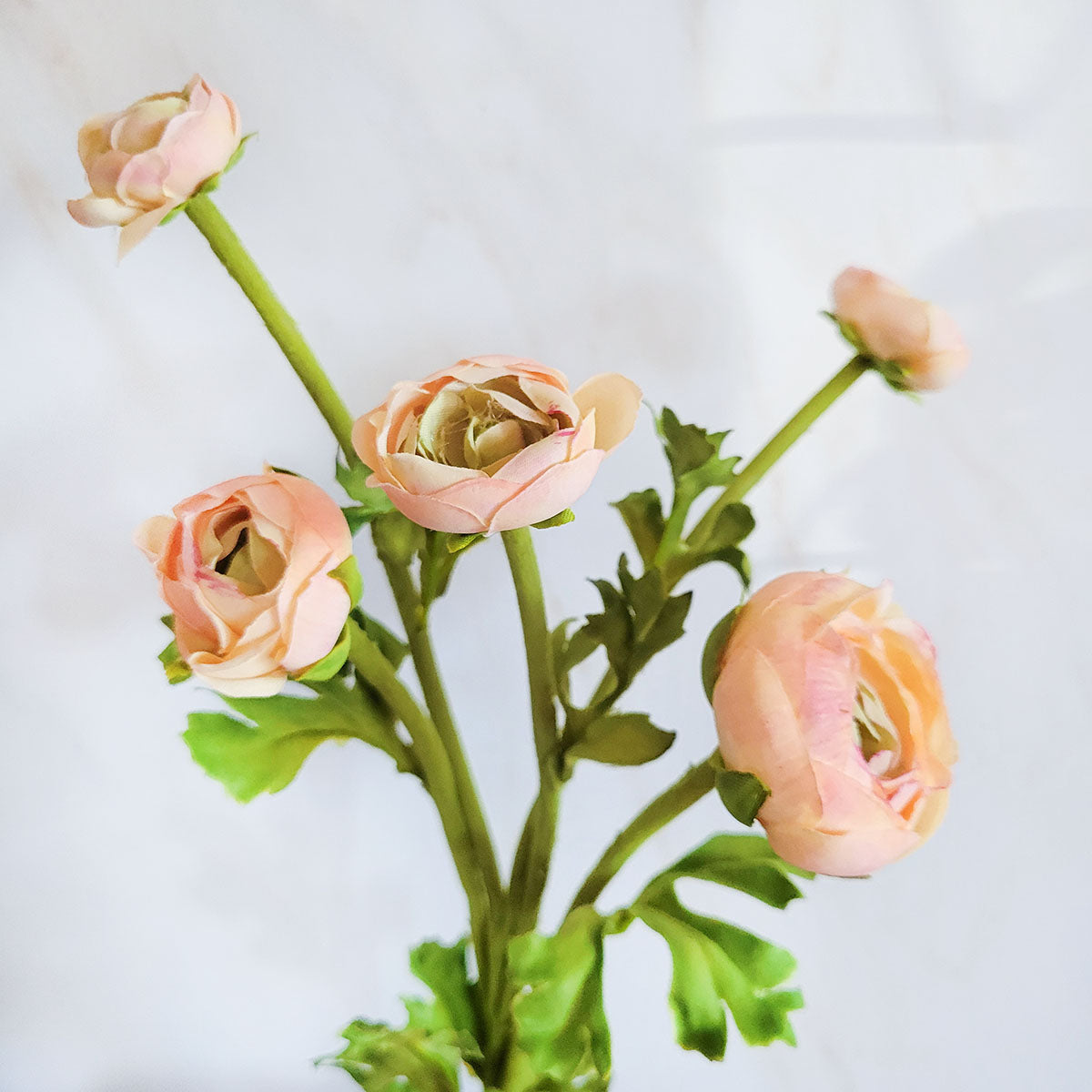 Real Touch Apricot Ranunculus Flower 22"