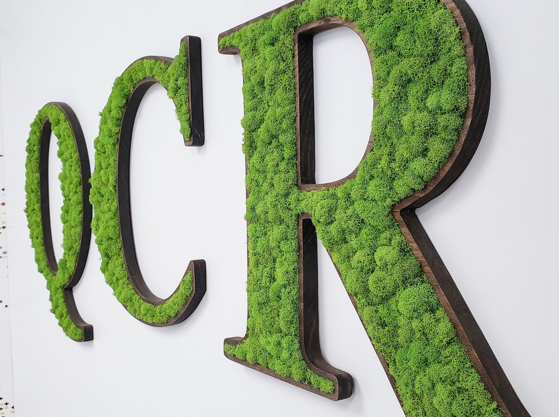 Custom Made Preserved Moss Letters, Quotes & Sayings