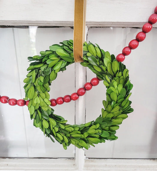 Preserved Boxwood Wreath - Mossy Moss by Olia
